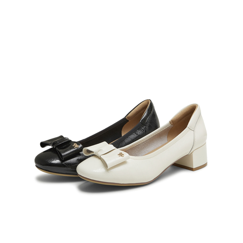 天美意2025秋新款商场同款百搭优雅方跟女芭蕾玛丽珍鞋BI273CQ5