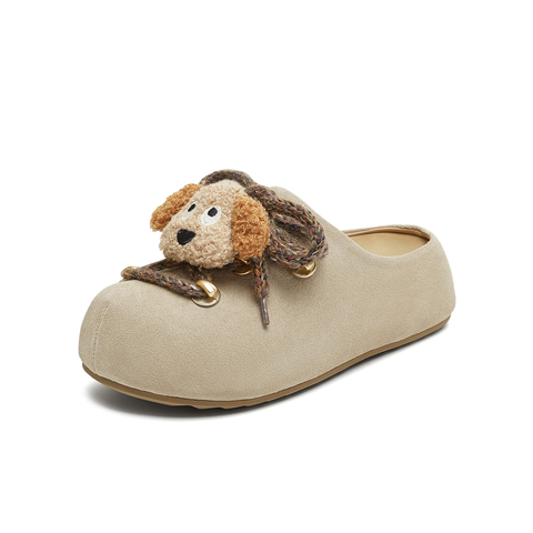 天美意2025秋新款厚底可爱卡通百搭勃肯鞋女包头拖鞋KK054CH5