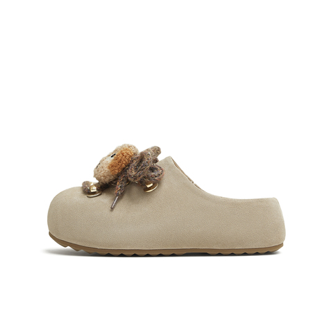 天美意2025秋新款厚底可爱卡通百搭勃肯鞋女包头拖鞋KK054CH5