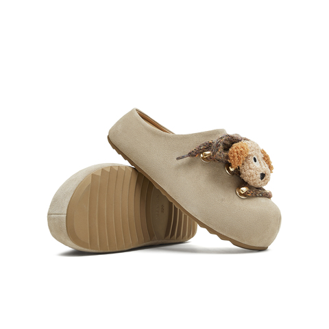 天美意2025秋新款厚底可爱卡通百搭勃肯鞋女包头拖鞋KK054CH5