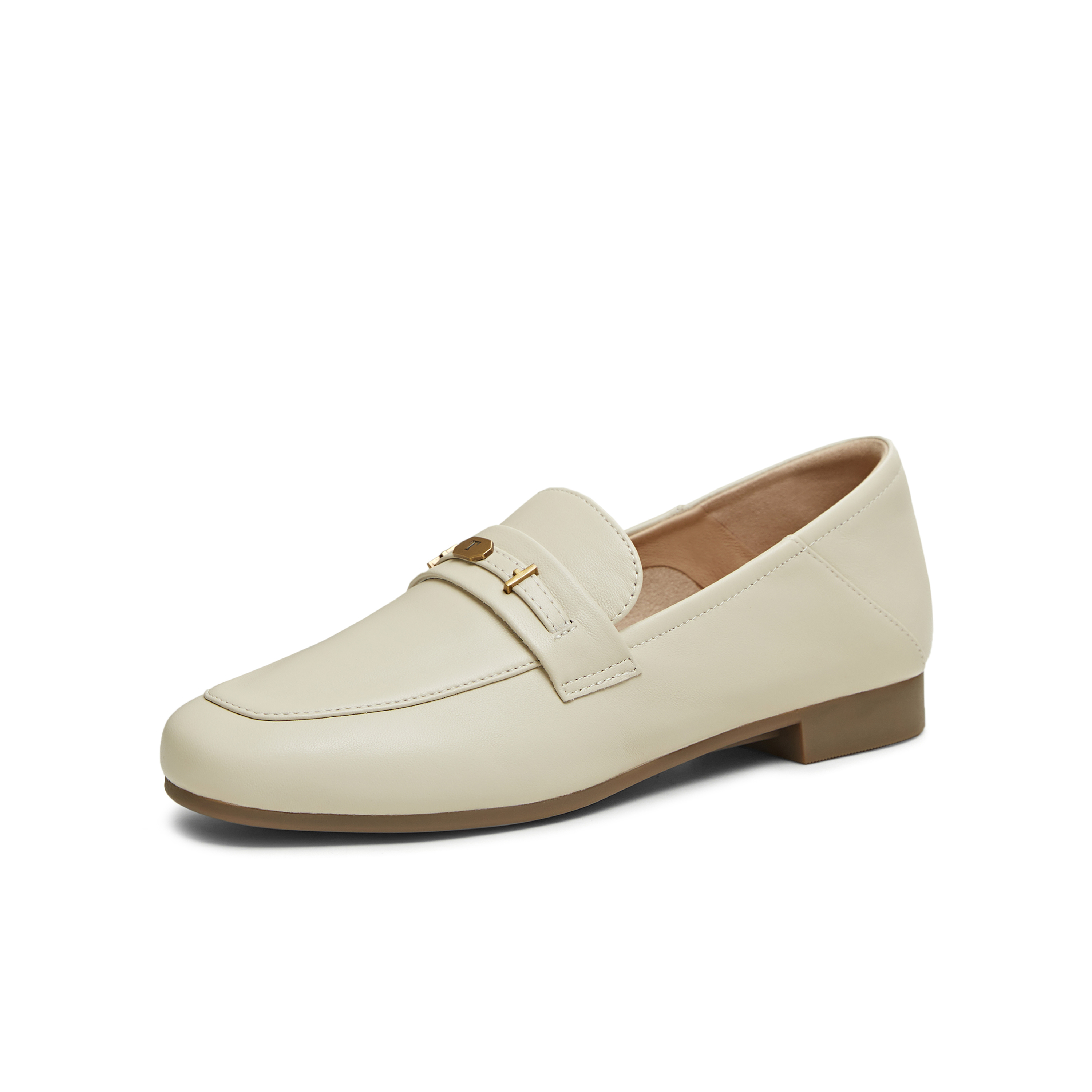 天美意2025秋新款商场同款休闲百搭通勤上班女乐福鞋CPC12CA5