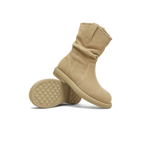 天美意2025冬新款商场同款休闲百搭靴子复古女时装靴BL751DZ5