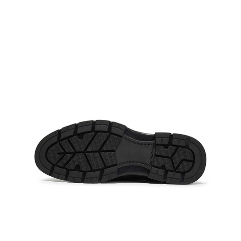 天美意2025秋新款商场同款纯色系带商务通勤男正装皮鞋3WS01CM5