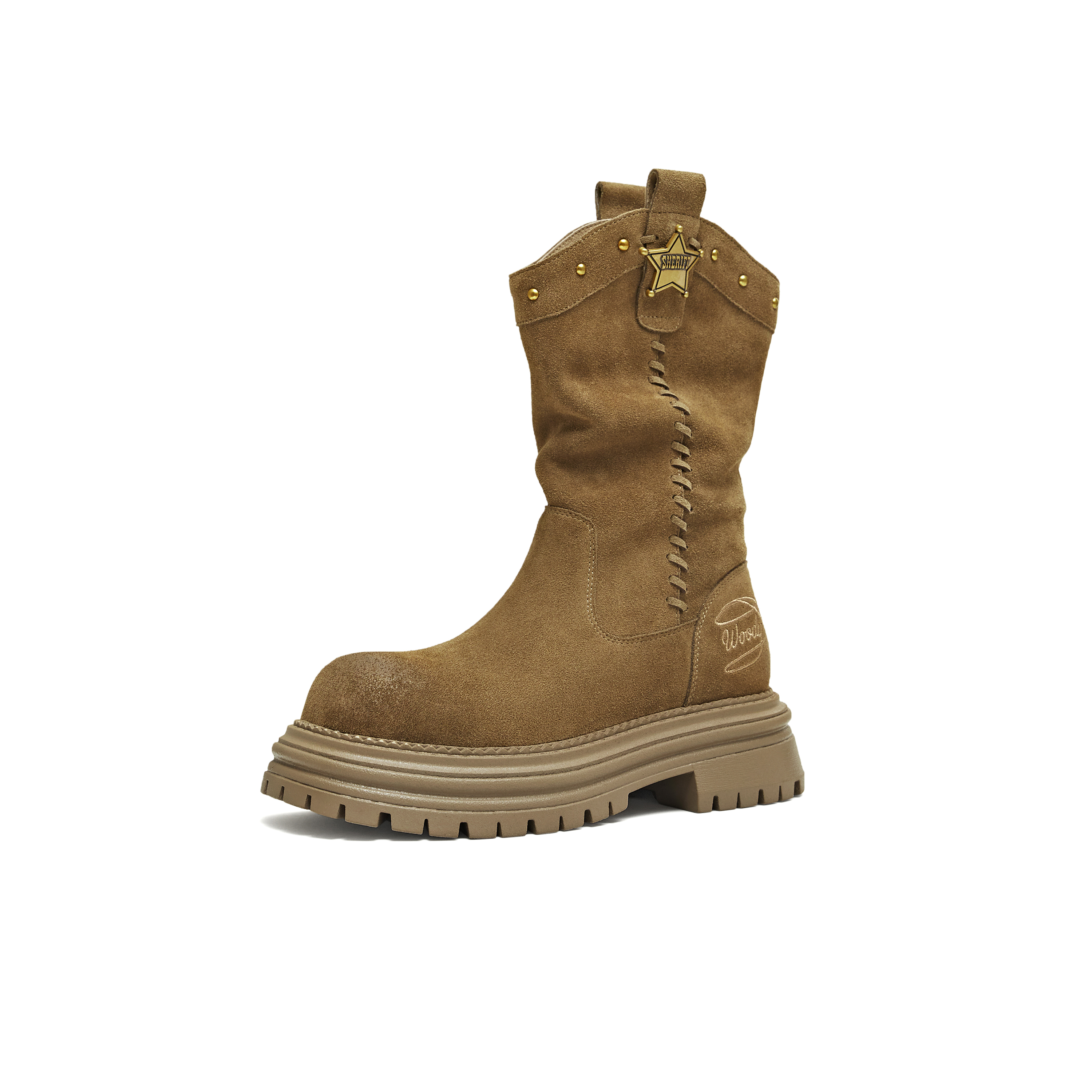 天美意2025冬新款商场同款玩具总动员联名潮流女西部靴BL631DZ5