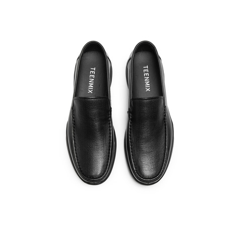 天美意2025秋新款商场同款复古一脚蹬上班男休闲皮鞋3WJ01CM5