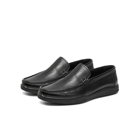 天美意2025秋新款商场同款复古一脚蹬上班男休闲皮鞋3WJ01CM5