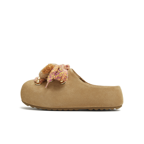 天美意2025秋新款厚底可爱卡通百搭勃肯鞋女包头拖鞋KK054CH5