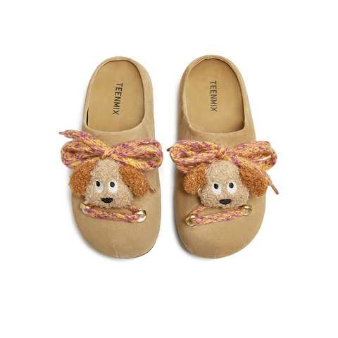 天美意2025秋新款厚底可爱卡通百搭勃肯鞋女包头拖鞋KK054CH5