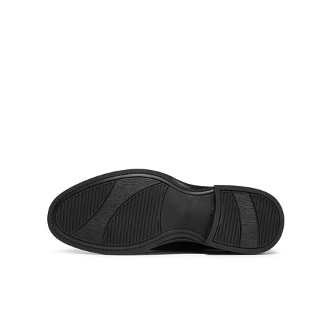 天美意2025秋新款商场同款商务纯色上班通勤男休闲皮鞋WKA01CM5