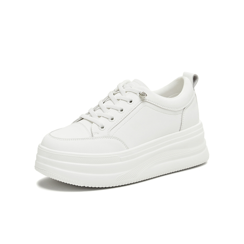 天美意2025秋新款休闲厚底百搭增高潮流通勤女休闲鞋KB099CM5