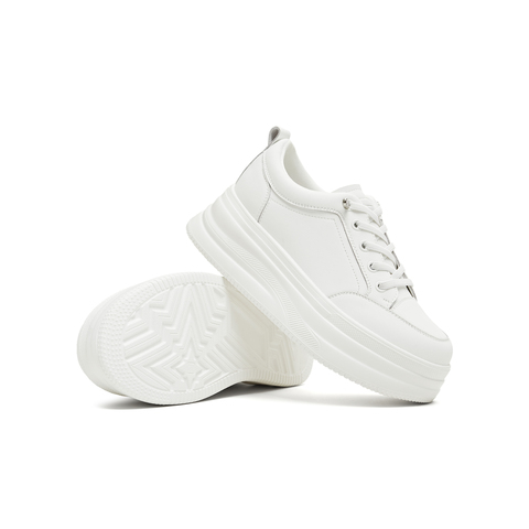 天美意2025秋新款休闲厚底百搭增高潮流通勤女休闲鞋KB099CM5