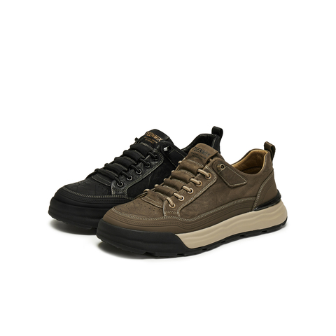 天美意2025秋新款商场同款英伦百搭一脚蹬休闲男工装鞋3WV01CM5