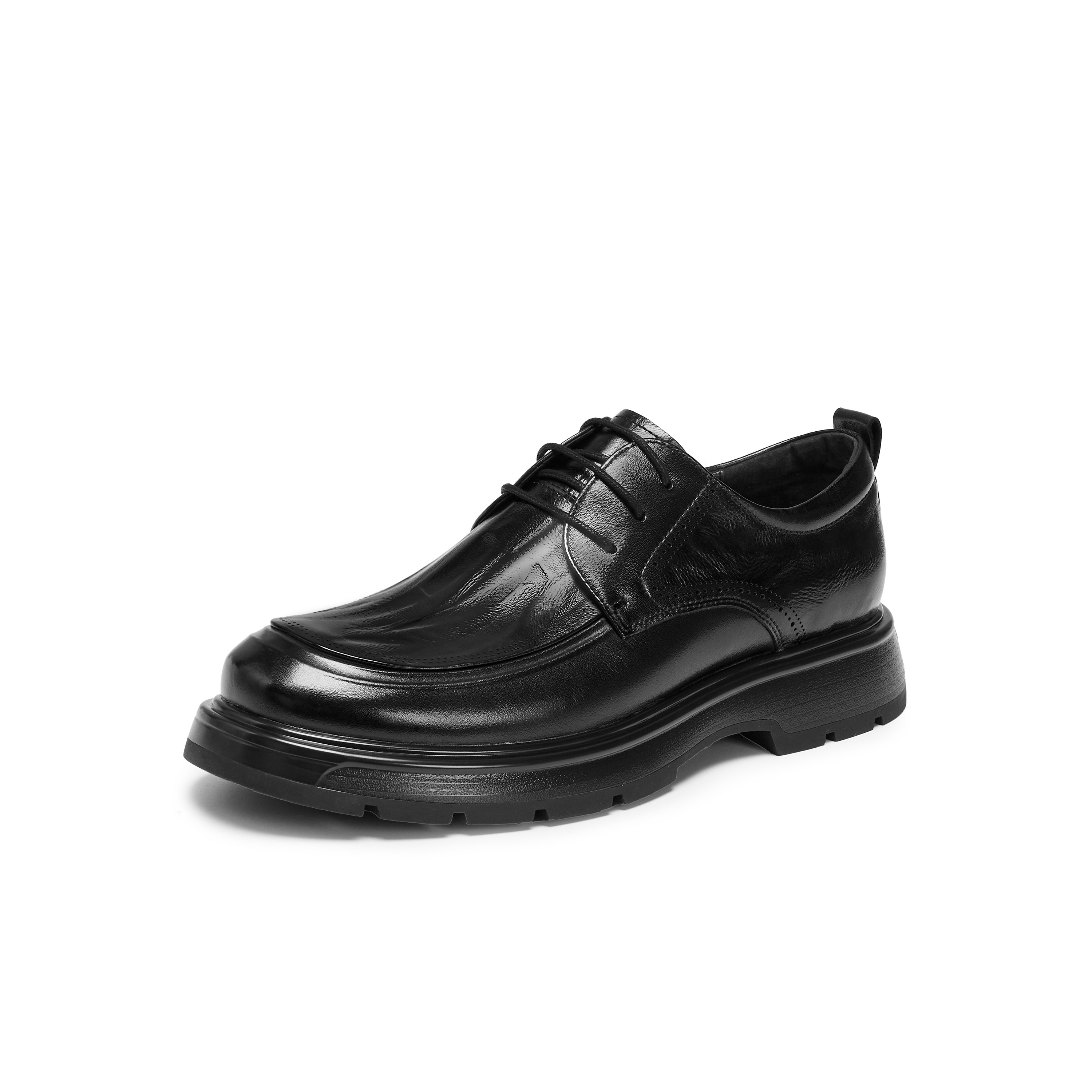 天美意2025冬新款商场同款商务正装绅士帅气休闲男皮鞋2UU10DM5