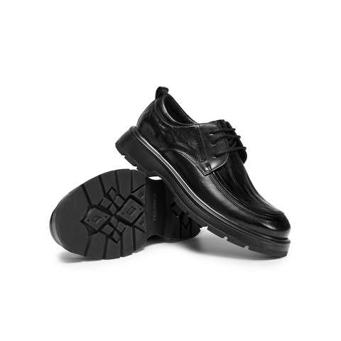 天美意2025冬新款商场同款商务正装绅士帅气休闲男皮鞋2UU10DM5