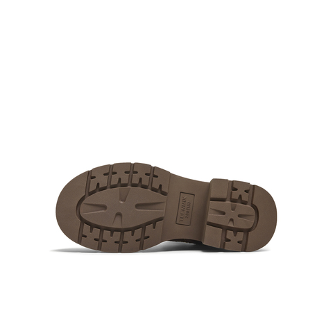 天美意2025冬新款商场同款粗跟擦色英伦短靴女马丁靴BL711DD5