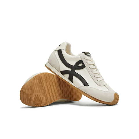 天美意2025秋新款休闲百搭复古平底潮流德训鞋女阿甘鞋KG096CM5