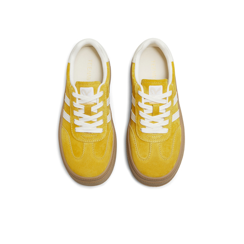 天美意2025秋新款拼色厚底运动百搭系带休闲女德训鞋BJ541CM5