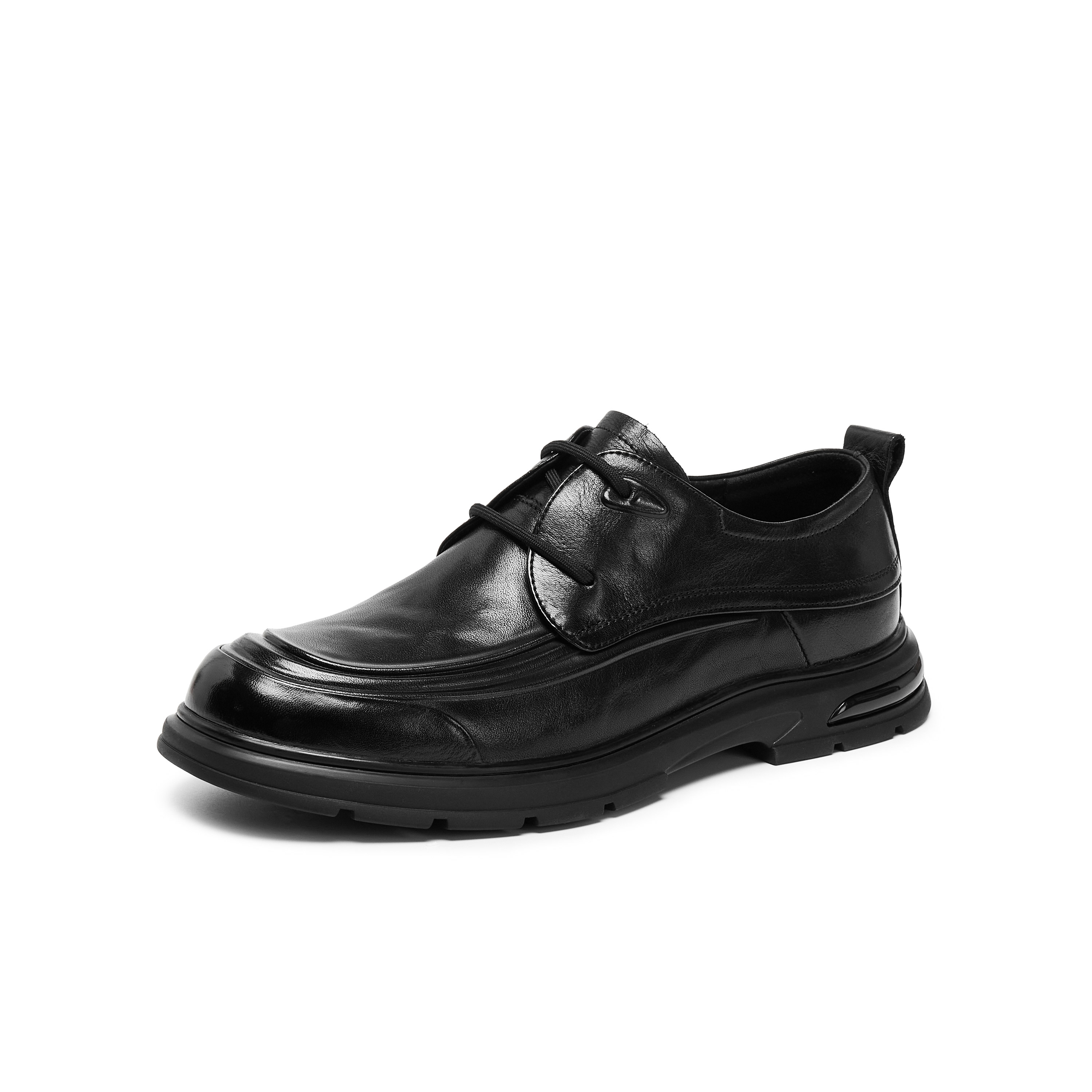 天美意2025秋新款商场同款通勤系带男休闲皮鞋3WU02CM5