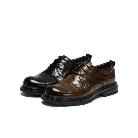 天美意2025冬新款商场同款复古商务正装休闲男皮鞋3XI01DM5