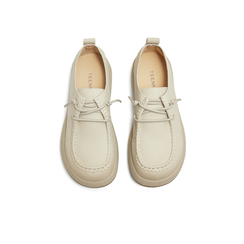 天美意2025秋新款商场同款厚底牛津鞋复古英伦女单鞋BL831CM5