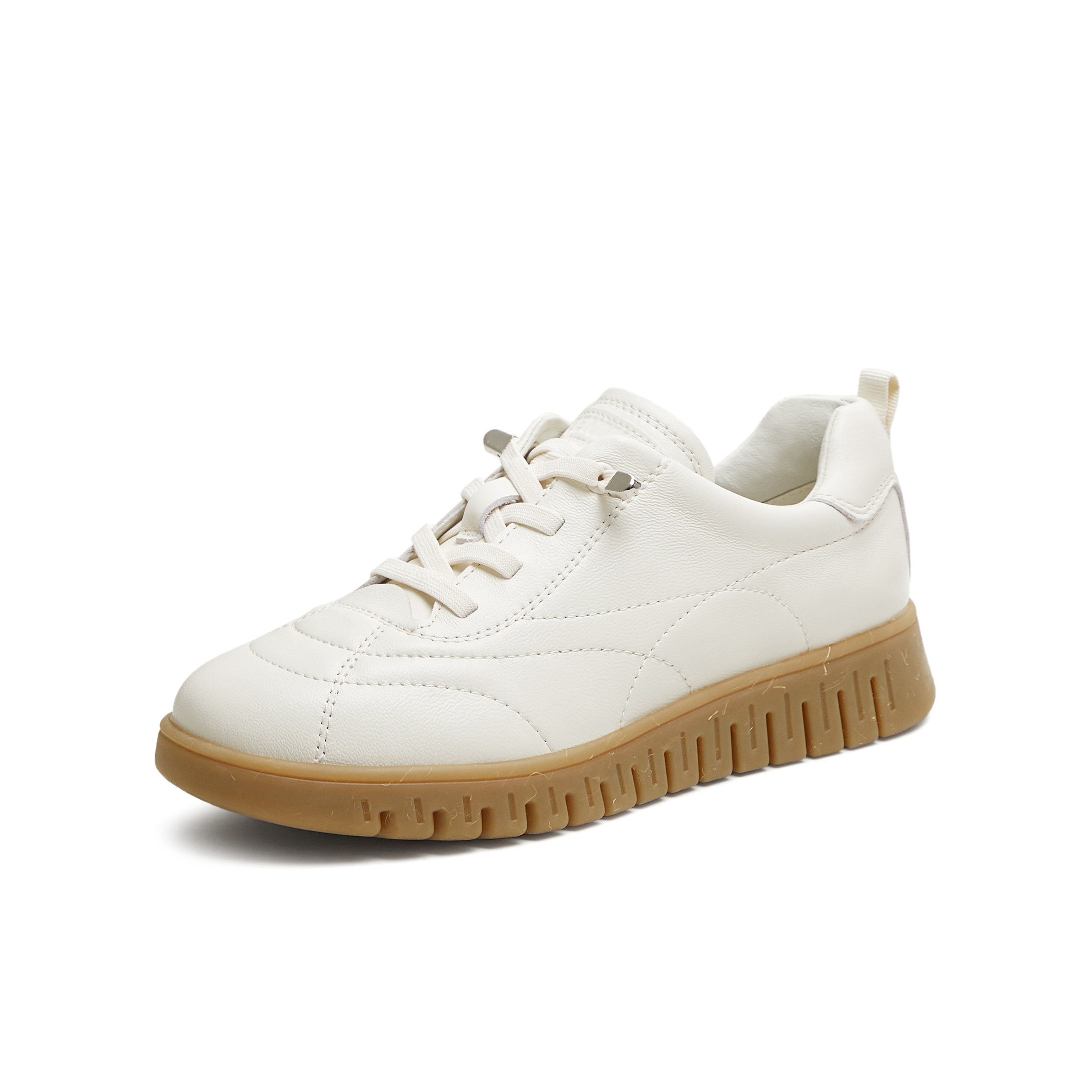 天美意2025秋新款商场同款拼色复古英伦风百搭女牛津鞋CMA35CM5