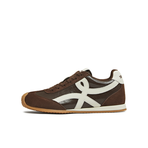 天美意2025冬新款休闲复古百搭内增高德训鞋女阿甘鞋KG096DM5