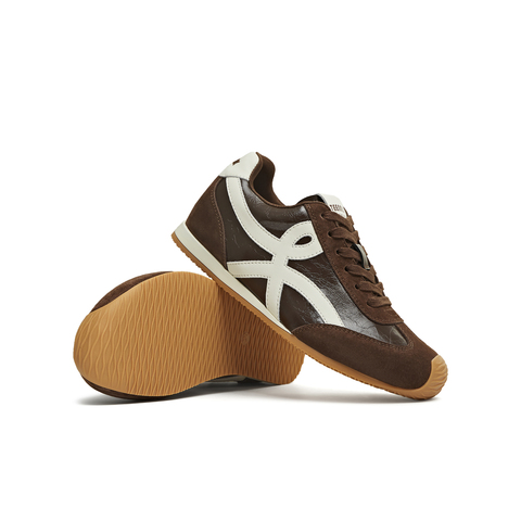 天美意2025冬新款休闲复古百搭内增高德训鞋女阿甘鞋KG096DM5