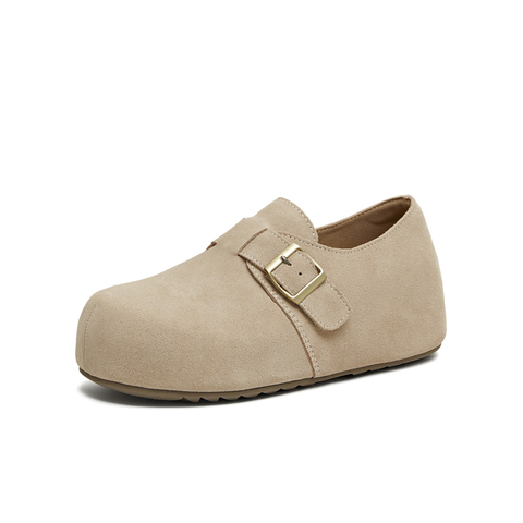 天美意2025秋新款潮流休闲百搭复古户外度假女勃肯鞋KK076CM5