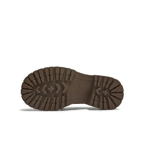 天美意2025秋新款大头牛津鞋复古英伦深口单鞋女皮鞋KY016CM5