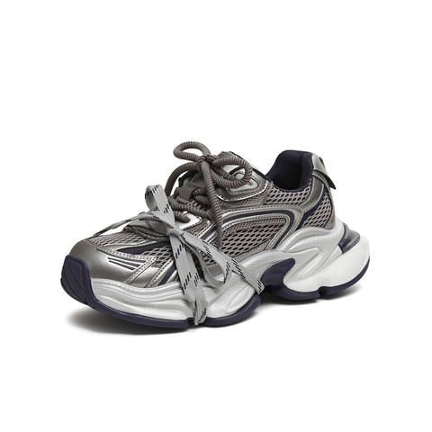 天美意2025秋新款商场同款厚底运动鞋百搭增高女老爹鞋BM311CM5