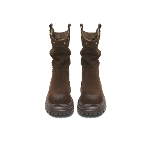 天美意2025冬新款商场同款玩具总动员联名潮流女西部靴BL631DZ5