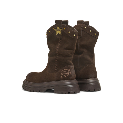 天美意2025冬新款商场同款玩具总动员联名潮流女西部靴BL631DZ5