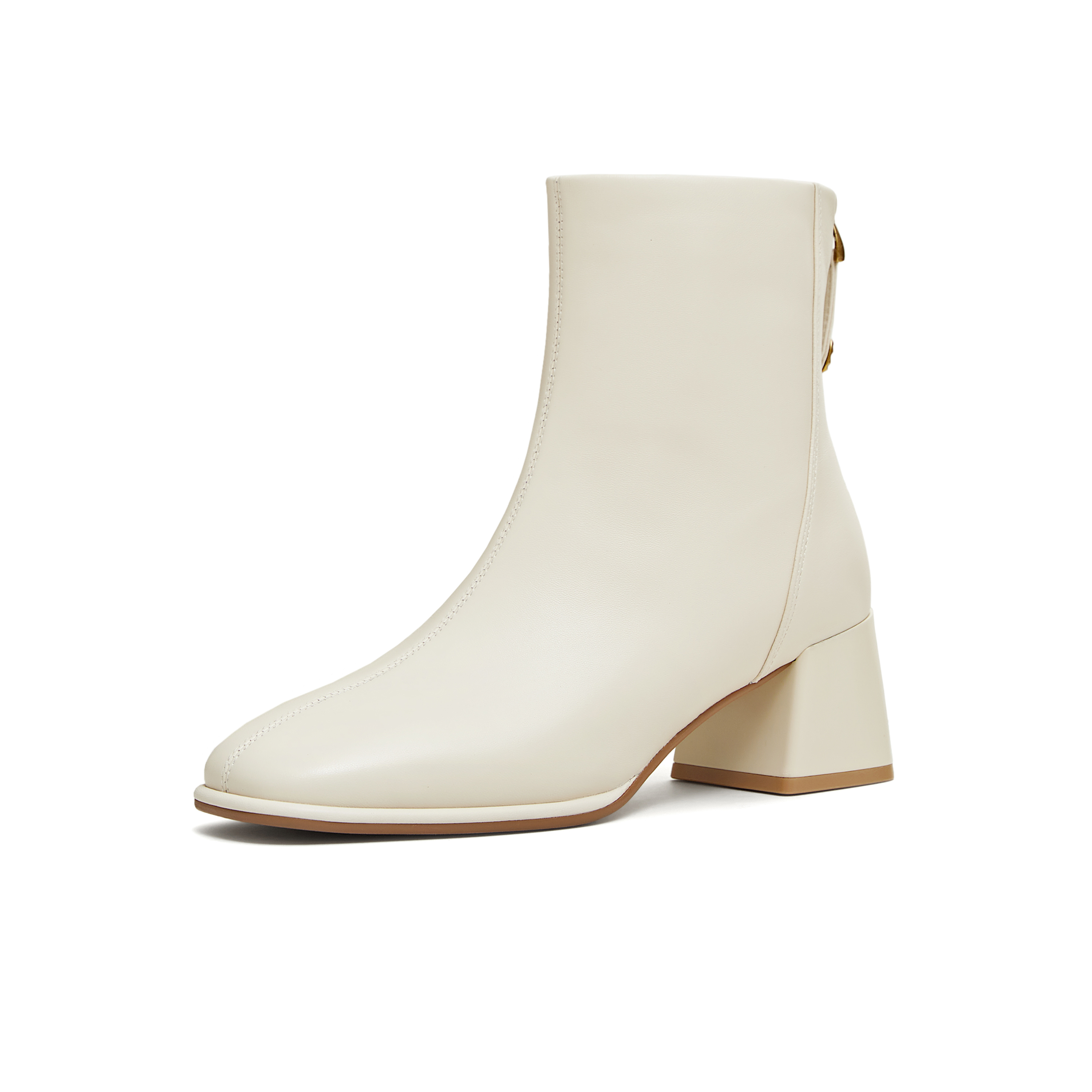 天美意2025冬新款商场同款简约气质时装靴百搭女短靴BM011DD5