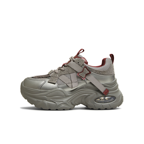 天美意2025冬新款商场同款厚底时尚水钻休闲鞋女老爹鞋BM181DM5