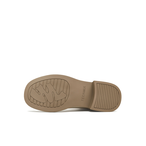 天美意2025冬新款商场同款后拉链厚底百搭复古女时装靴CCH40DD5