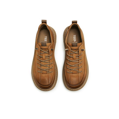 天美意2025冬新款商场同款休闲运动复古户外男工装鞋WCG01DD5