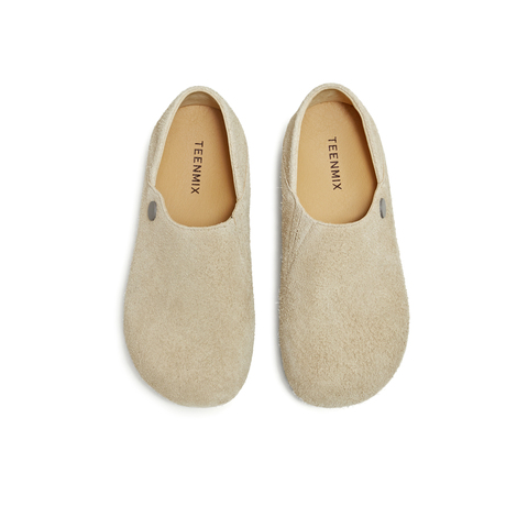 天美意2025秋新款潮流休闲百搭复古一脚蹬通勤女勃肯鞋KK072CM5