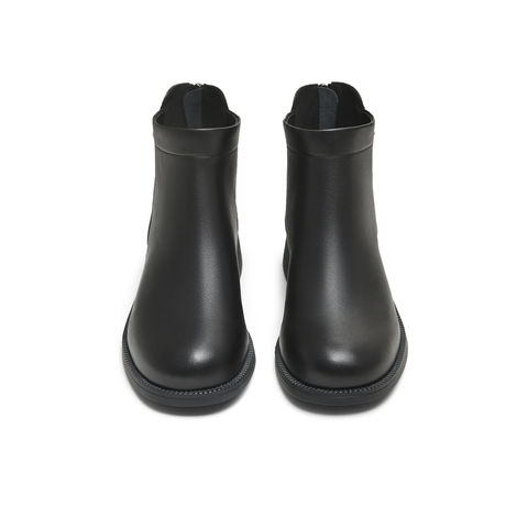 天美意2025冬新款商场同款后拉链厚底百搭复古女时装靴CCH40DD5