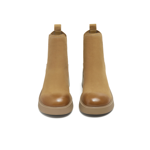 天美意2025冬新款商场同款粗跟休闲经典百搭女切尔西靴BL721DD5