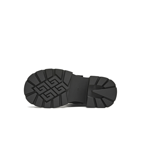 天美意2025冬新款厚底百搭靴子潮流机车街头女弹力靴KNZ15DZ5