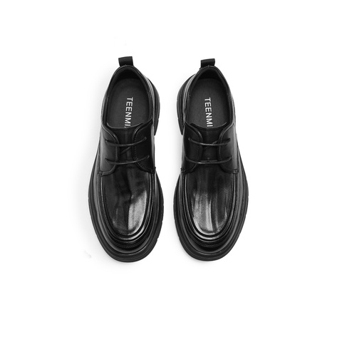 天美意2025冬新款商场同款休闲复古百搭厚底男休闲皮鞋WCC01DM5