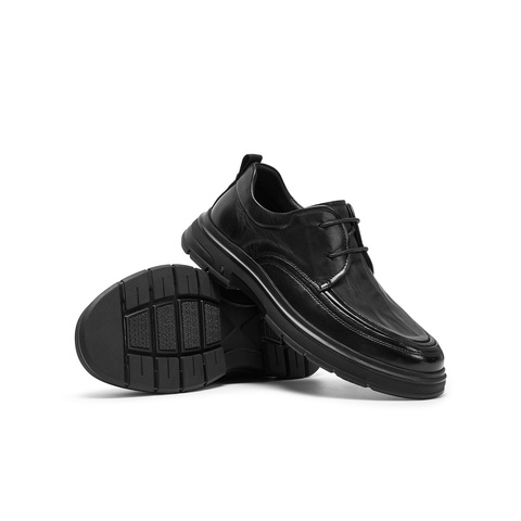 天美意2025冬新款商场同款休闲复古百搭厚底男休闲皮鞋WCC01DM5