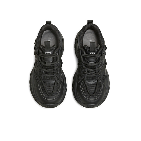 天美意2025冬新款商场同款厚底时尚水钻休闲鞋女老爹鞋BM181DM5