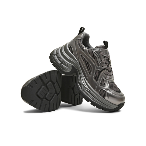 天美意2025冬新款商场同款厚底系带运动户外女老爹鞋BM191DM5