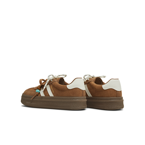 天美意2025冬新款厚底拼色复古百搭阿甘德训鞋女休闲鞋BJ541DM5