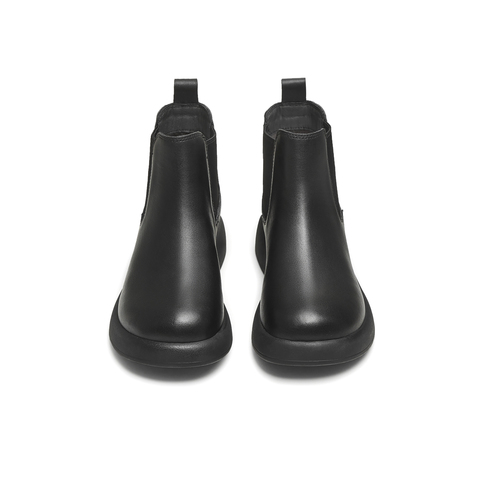 天美意2025冬新款厚底百搭短靴套脚潮流女切尔西靴KQX18DD5