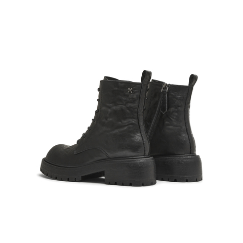 天美意2025冬新款系带复古百搭短靴户外潮流女马丁靴KDX20DZ5