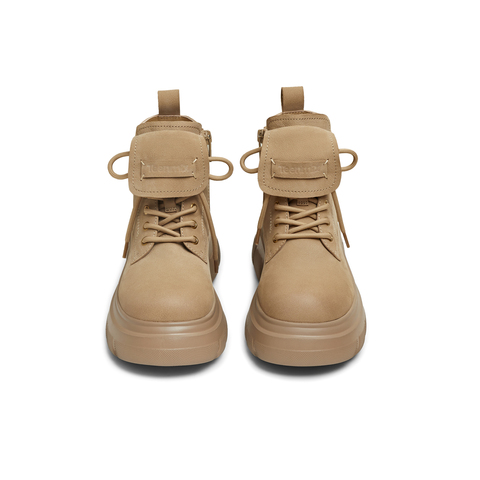 天美意2025冬新款商场同款厚底增高百搭日常女马丁靴CFR40DD5