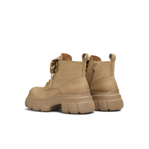 天美意2025冬新款商场同款厚底增高百搭日常女马丁靴CFR40DD5