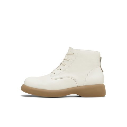 天美意2025冬新款商场同款系带短靴户外潮流女马丁靴CFT40DD5